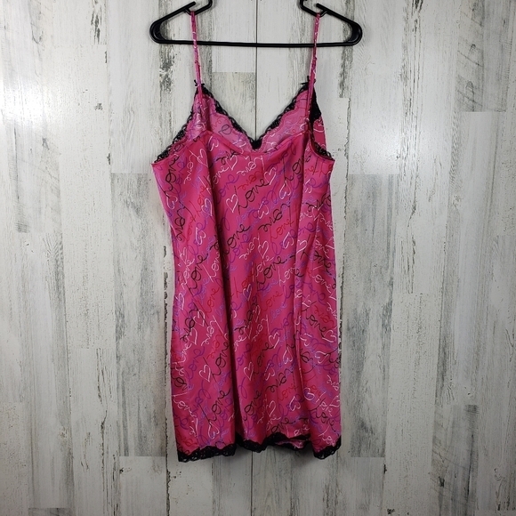 secret treasures hot pink love night gown women's plus size 3X (22W-24W) - Picture 4 of 8